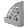 Лоток вертикальный для бумаг BRAUBERG "Standard", 245х70х295 мм, серый, 237221 по низкой цене оптом 