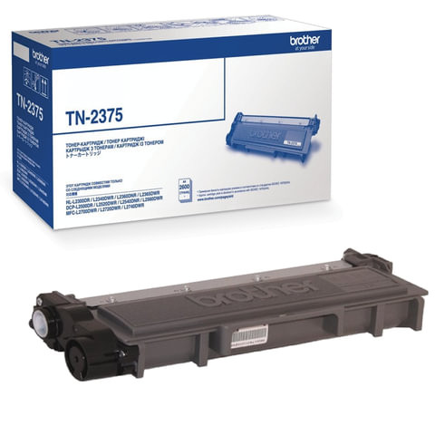 Картридж лазерный BROTHER (TN2375) HL-L2300DR/L2340DWR/DCP-L2500DR и другие, оригинальный, ресурс 2600 стр. по низкой цене оптом 