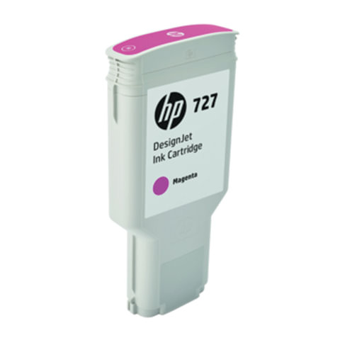 Картридж струйный для плоттера HP (F9J77A) DesignJet T1500/T920/T2500, №727, 300 мл, пурпурный, оригинальный по низкой цене оптом 