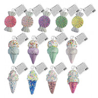 Украшение ёлочное (1шт), "Сладости", 8 см, ассорти 25 дизайнов, ЗОЛОТАЯ СКАЗКА, 592581