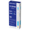 Ручка шариковая с грипом BRAUBERG "X-ONE", СИНЯЯ, корпус прозрачный, узел 0,5 мм, линия письма 0,35 мм, 143985 по низкой цене оптом Краснодар, Москва, Уфа, Казань, Барнаул, Владивосток, Хабаровск, Сахалин, Красноярск, Екатеренбург, 