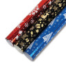 Бумага упаковочная подарочная С ЭФФЕКТАМИ новогодняя НАБОР 3 шт., "Xmas Pattern" 70х100 см, ЗОЛОТАЯ СКАЗКА, 591935 по низкой цене оптом 