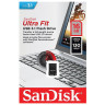 Флеш-диск 16 GB SANDISK Ultra Fit USB 3.0, черный, CZ430-016G-G46 по низкой цене оптом Краснодар, Москва, Уфа, Казань, Барнаул, Владивосток, Хабаровск, Сахалин, Красноярск, Екатеренбург, 