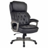 Кресло BRABIX PREMIUM Regal EX-557, НАГРУЗКА до 150кг., пружинный блок, экокожа, черный, 532945 по низкой цене оптом 