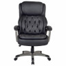 Кресло BRABIX PREMIUM Regal EX-557, НАГРУЗКА до 150кг., пружинный блок, экокожа, черный, 532945 по низкой цене оптом 