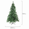 Ель новогодняя искусственная "Classic Green" 210 см, ПВХ, зеленая, ЗОЛОТАЯ СКАЗКА, 591306 по низкой цене оптом 