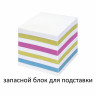 Блок для записей STAFF непроклеенный, куб 9х9х9 см, цветной, чередование с белым, 126367 по низкой цене оптом 