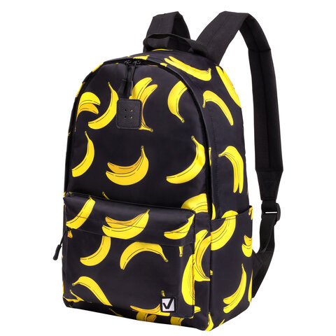 Рюкзак BRAUBERG POSITIVE универсальный, потайной карман, "Bananas", 42х28х14 см, 270782 по низкой цене оптом 