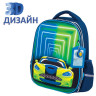 Ранец ЮНЛАНДИЯ LIGHT, 2 отделения, "Neon car", 3D панель, 38х29х16 см, 229917 по низкой цене оптом 