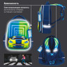 Ранец ЮНЛАНДИЯ LIGHT, 2 отделения, "Neon car", 3D панель, 38х29х16 см, 229917 по низкой цене оптом 
