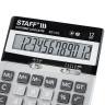 Калькулятор настольный металлический STAFF STF-1312 (170х125 мм), 12 разрядов, двойное питание, 250119 по низкой цене оптом 