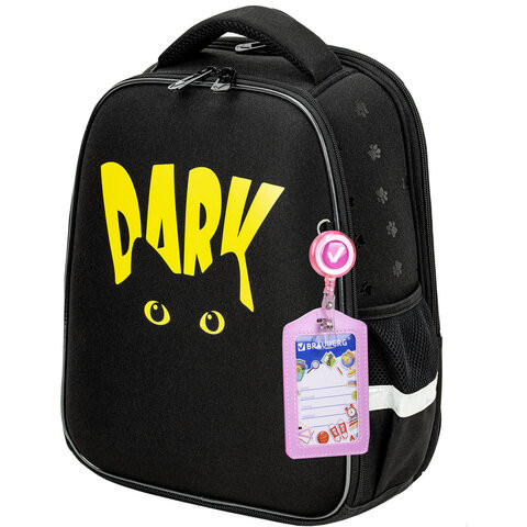 Ранец BRAUBERG FIT, 2 отделения, "Dark cat", 38х27х14 см, 272026 по низкой цене оптом 