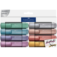 Набор текстовыделителей Faber-Castell "TL 46 Metallic" 08цв., 1-5мм, блистер