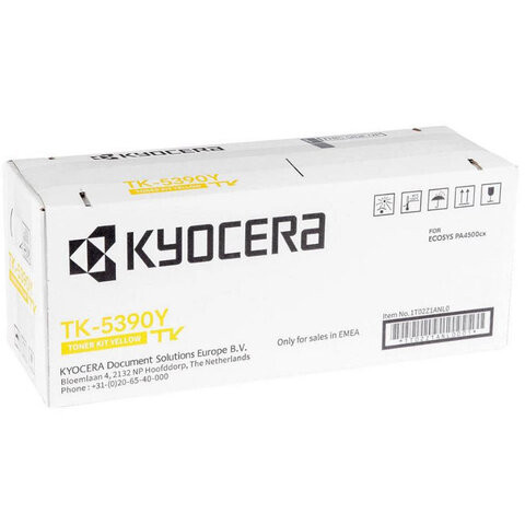 Тонер-картридж KYOCERA (TK-5390Y) ECOSYS PA4500cx, желтый, ресурс 13000 страниц, оригинальный, 1T02Z1ANL0 по низкой цене оптом Тонер-картридж KYOCERA (TK-5390Y) ECOSYS PA4500cx, желтый, ресурс 13000 страниц, оригинальный, 1T02Z1ANL0 по низкой цене оптом