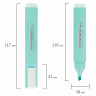Текстовыделитель ЮНЛАНДИЯ "COLORSTAR PASTEL", БИРЮЗОВЫЙ, линия 1-4 мм, 151713 по низкой цене оптом 