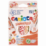 Фломастеры-штампы двусторонние CARIOCA (Италия) "Stamperello", 6 цветов, смываемые, 42279 по низкой цене оптом 