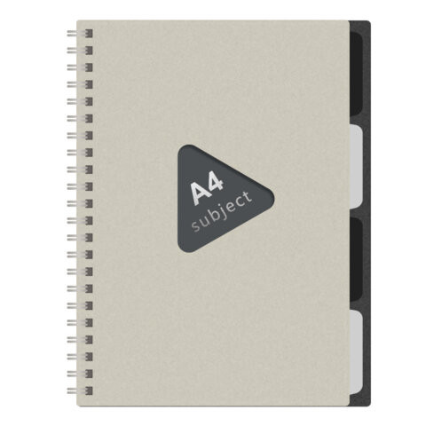 Тетрадь обложка пластик, А4 80л. гребень, 4 съемных разделителя, клетка, BRAUBERG, бежевый, 405362 по низкой цене оптом Тетрадь обложка пластик, А4 80л. гребень, 4 съемных разделителя, клетка, BRAUBERG, бежевый, 405362 по низкой цене оптом