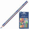 Карандаши цветные утолщенные STAEDTLER (Германия) "Noris Club", 10 цветов, грифель 6 мм, европодвес, 129 NC10 по низкой цене оптом 