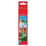 Карандаши цветные FABER-CASTELL, 6 цветов, картонная упаковка с подвесом, 120106 по низкой цене оптом 