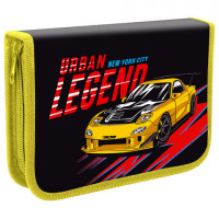 Пенал ПИФАГОР, 1 отделение 1 откидная планка, полиэстер, 19х13 см, "Street Legend", 271519