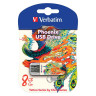 Флеш-диск 8 GB, VERBATIM Mini Tattoo Edition Phoenix, USB 2.0, белый с рисунком, 49883 по низкой цене оптом Краснодар, Москва, Уфа, Казань, Барнаул, Владивосток, Хабаровск, Сахалин, Красноярск, Екатеренбург, 