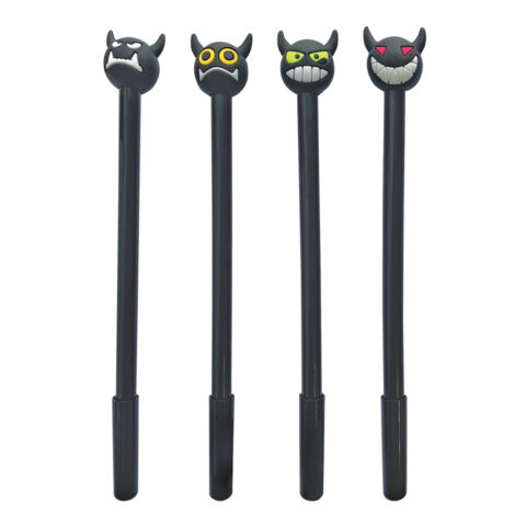 Ручка с топпером шариковая масляная ЮНЛАНДИЯ "Чертёнок", корпус ассорти, СИНЯЯ, пишущий узел 0,7 мм, 143812 по низкой цене оптом Ручка с топпером шариковая масляная ЮНЛАНДИЯ "Чертёнок", корпус ассорти, СИНЯЯ, пишущий узел 0,7 мм, 143812 по низкой цене оптом