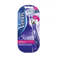 Бритва GILLETTE VENUS (Жиллет Винес) "Swirl", с 1 сменной кассетой, для женщин, VNS-81623961