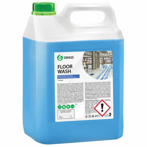 Средство для мытья пола 5,1 кг GRASS FLOOR WASH, нейтральное, низкопенное, концентрат, 125195 по низкой цене оптом 