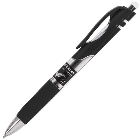 Ручка гелевая автоматическая с грипом BRAUBERG "Black Jack", ЧЕРНАЯ, трехгранная, узел 0,7 мм, линия письма 0,5 мм, 141552 по низкой цене оптом 