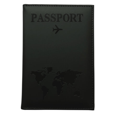 Обложка для паспорта "Passport map", экокожа soft touch, черная, STAFF, 238760 по низкой цене оптом 