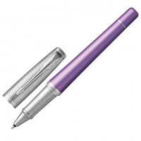 Ручка-роллер PARKER "Urban Premium Violet CT", корпус фиолетовый, хромированные детали, черная, 1931622