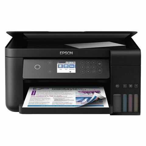 МФУ струйное EPSON L6160 "3 в 1", А4, 33 стр./мин (ч/б), 20 стр./мин (цвет.), ДУПЛЕКС, сетевая карта, C11CG21404 по низкой цене оптом 