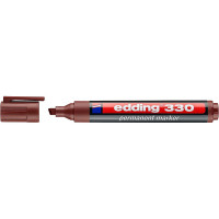 Маркер перманентный edding 330, скошенный наконечник, 1-5 мм Коричневый