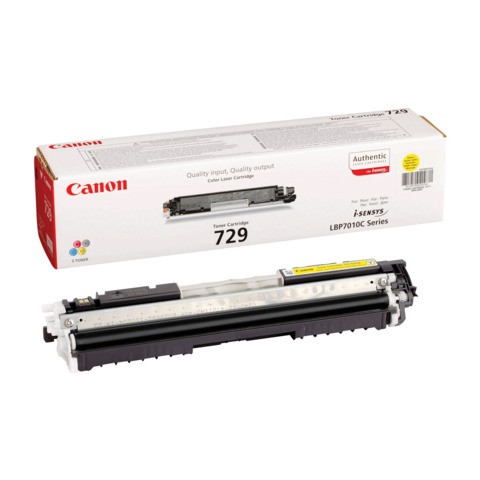 Картридж лазерный CANON (729Y) LBP7010C/7018C, желтый, ресурс 1000 страниц, оригинальный, 4367b002 по низкой цене оптом 