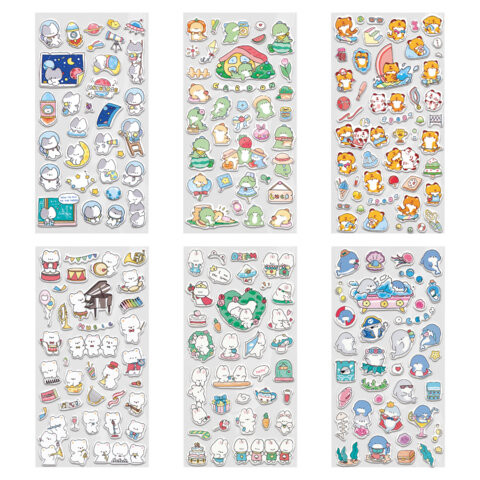 Наклейки гелевые "Зверята", 17,5х9 см, ассорти 6 видов, FUNSTER (ФАНСТЕР), 666080 по низкой цене оптом Наклейки гелевые "Зверята", 17,5х9 см, ассорти 6 видов, FUNSTER (ФАНСТЕР), 666080 по низкой цене оптом