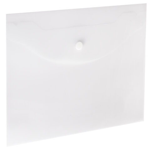 Папка-конверт с кнопкой МАЛОГО ФОРМАТА А5 BRAUBERG UNIVERSAL, прозрачная, 0,15 мм, 273065 по низкой цене оптом 