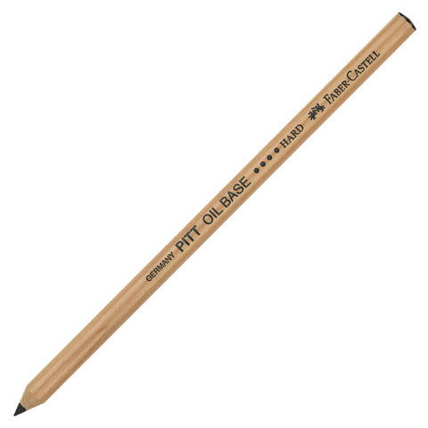 Карандаш масляный FABER-CASTELL "Pitt Oil Base", черный, жесткий, 112604 по низкой цене оптом 