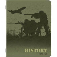 Тетрадь предметная MILITARY 48 листов, SoftTouch, 70г/м, ИСТОРИЯ, клетка, подсказ, BRAUBERG, 404008