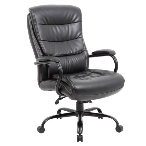 Кресло офисное BRABIX PREMIUM "Heavy Duty HD-004", НАГРУЗКА до 200 кг, экокожа, черное, 531942 по низкой цене оптом 