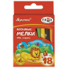 Восковые мелки ГАММА "Мультики", 18 цветов, 8х90 мм, круглые, 2131018_01_30 по низкой цене оптом 