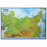 Карта России физическая 101х70 см, 1:8,5М, с ламинацией, интерактивная, европодвес, BRAUBERG, 112392 по низкой цене оптом 