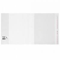 Обложка ПП 220х460 мм для дневников, учебников, прописей, ПИФАГОР, универсальная, КЛЕЙКИЙ КРАЙ, 80 мкм, штрих-код, 229346