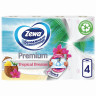 Полотенца бумажные впитывающие 2-х слойные 4 рулона (2х14 м), ZEWA Premium Decor, 144124 по низкой цене оптом 