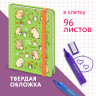 Блокнот с резинкой в клетку 96л, МАЛЫЙ ФОРМАТ А6 109х148, твердая обложка, ЮНЛАНДИЯ, Дизайн 1, 116337 по низкой цене оптом 