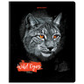 Тетрадь А5, 48 л., BRAUBERG, скоба, клетка, выборочный лак, "Wild eyes", 404343 по низкой цене оптом 