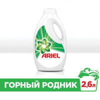 Средство для стирки жидкое автомат 2,6 л ARIEL (Ариэль) "Горный родник", гель, концентрат, 1001943