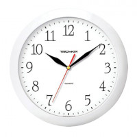 Часы настенные TROYKA 11110113, круг, белые, белая рамка, 29х29х3,5 см