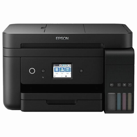МФУ струйное EPSON L6190 "4 в 1", А4, 33 стр./мин (ч/б), 20 стр./мин (цвет.), ДУПЛЕКС, АПД, сетевая карта, C11CG19404 по низкой цене оптом 