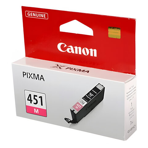 Картридж струйный CANON (CLI-451M) Pixma iP7240 и другие, пурпурный, оригинальный, 6525B001 по низкой цене оптом 