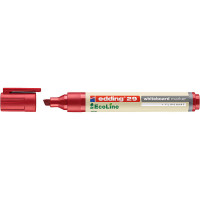 Маркер для белых досок edding 29 EcoLine Cap-off, скошенный наконечник, 1-5 мм Красный